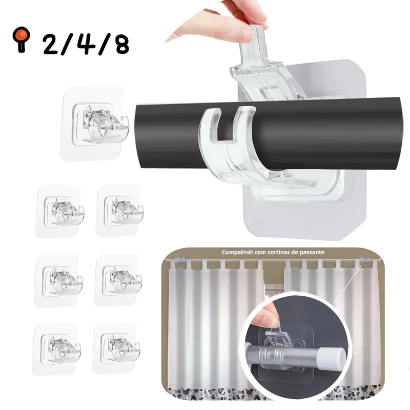 Ganchos Adesivos para Cortina - 43% Off! 🏷️
