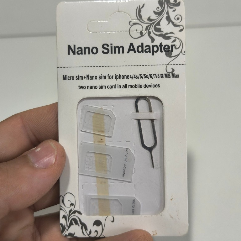 Kit Adaptador De Chip Nano Micro Sim Padrão + Chave Extratora