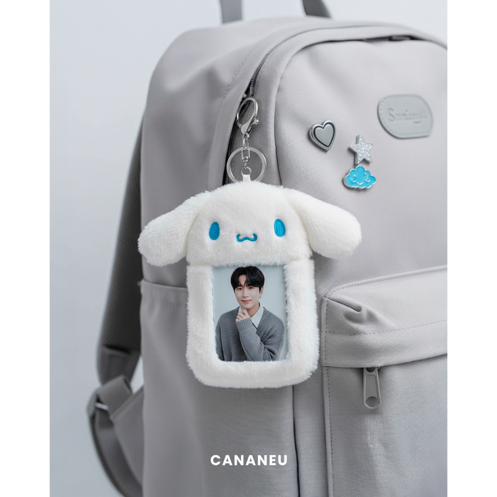 Card Holder Porta Photocard Cinnamoroll Sanrio Hello Kitty Card Sleeve Chaveiro Toploader em Oferta na Shopee