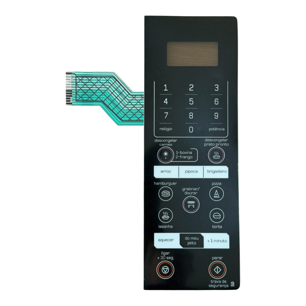 TND Membrana Teclado para micro-ondas compatível com brastemp Bmk35ae all black