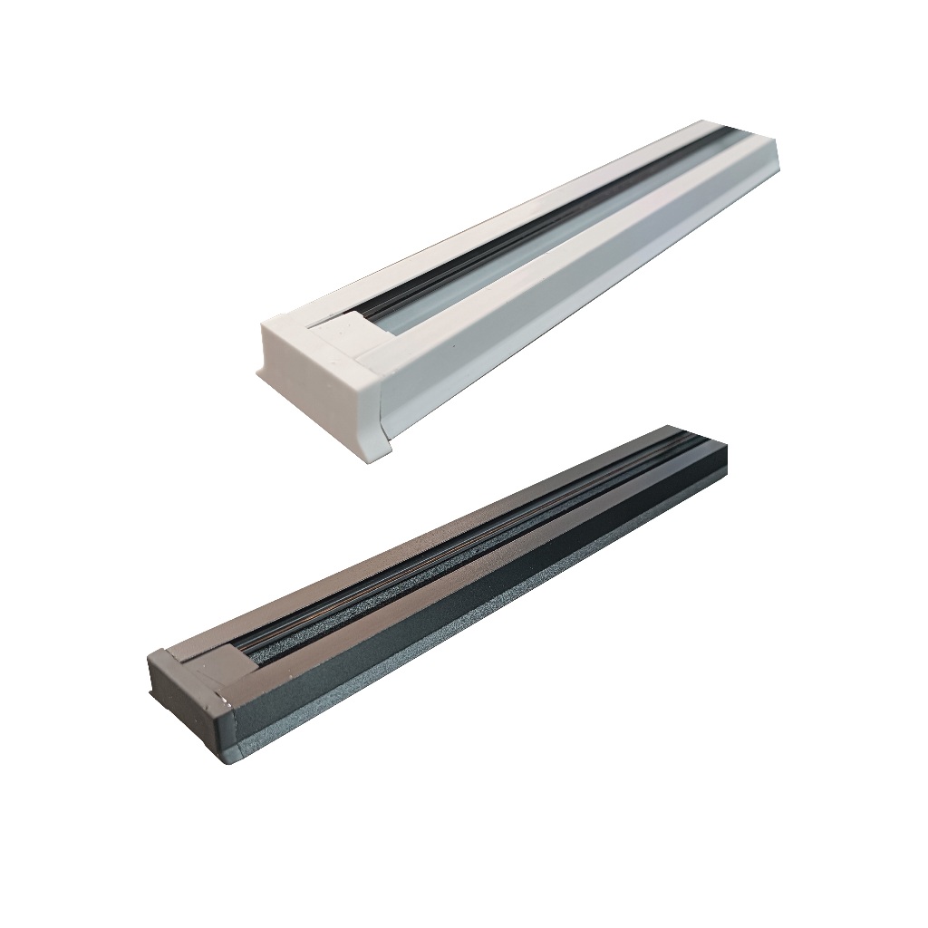 Trilho Eletrificado De 1m aluminio Preto Ou Branco em Oferta na Shopee