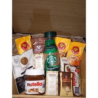 Cesta Kit De Café Gourmet Três Corações Starbucks Drip Coffee Cesta De Café Da Manhã Completa Para Presentear Nutella
