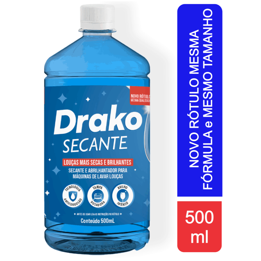 Secante Abrilhantador Para Máquina De Lavar Louças 500ml em Oferta na Shopee