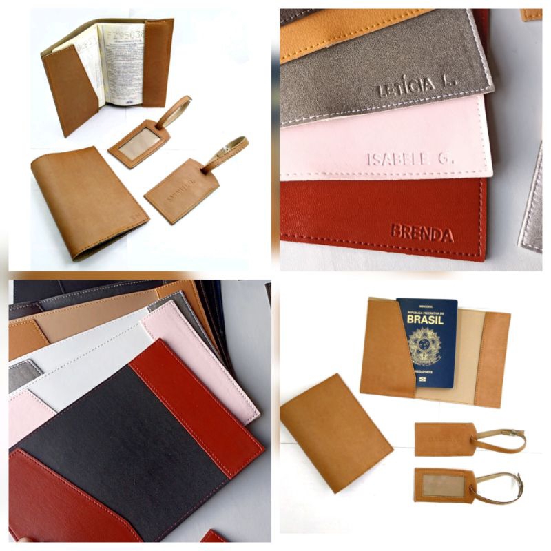 CAPA PORTA PASSAPORTE PERSONALIZADO VIAGEM PRESENTE BRINDE