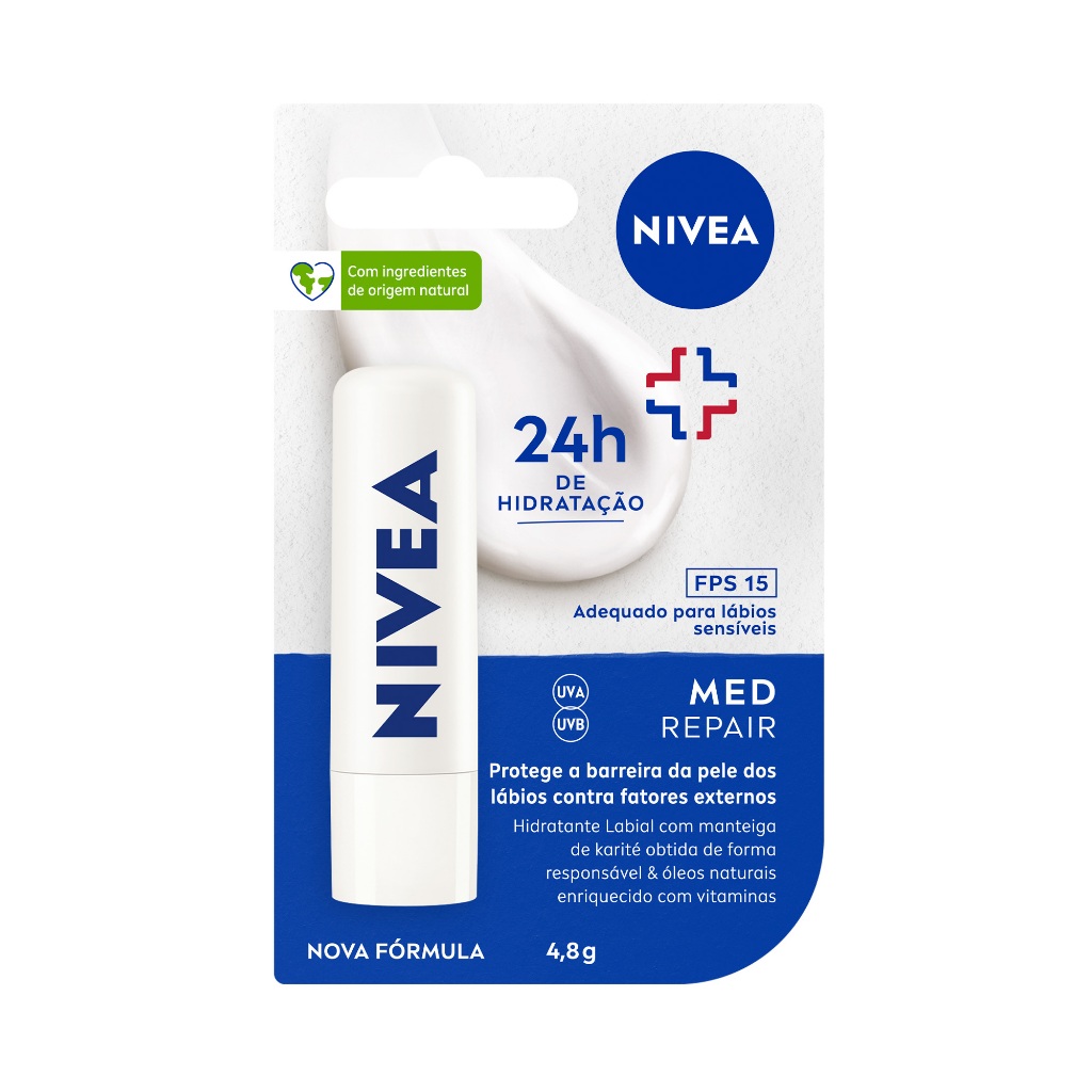 NIVEA Protetor Labial Med Repair FPS15 4,8g