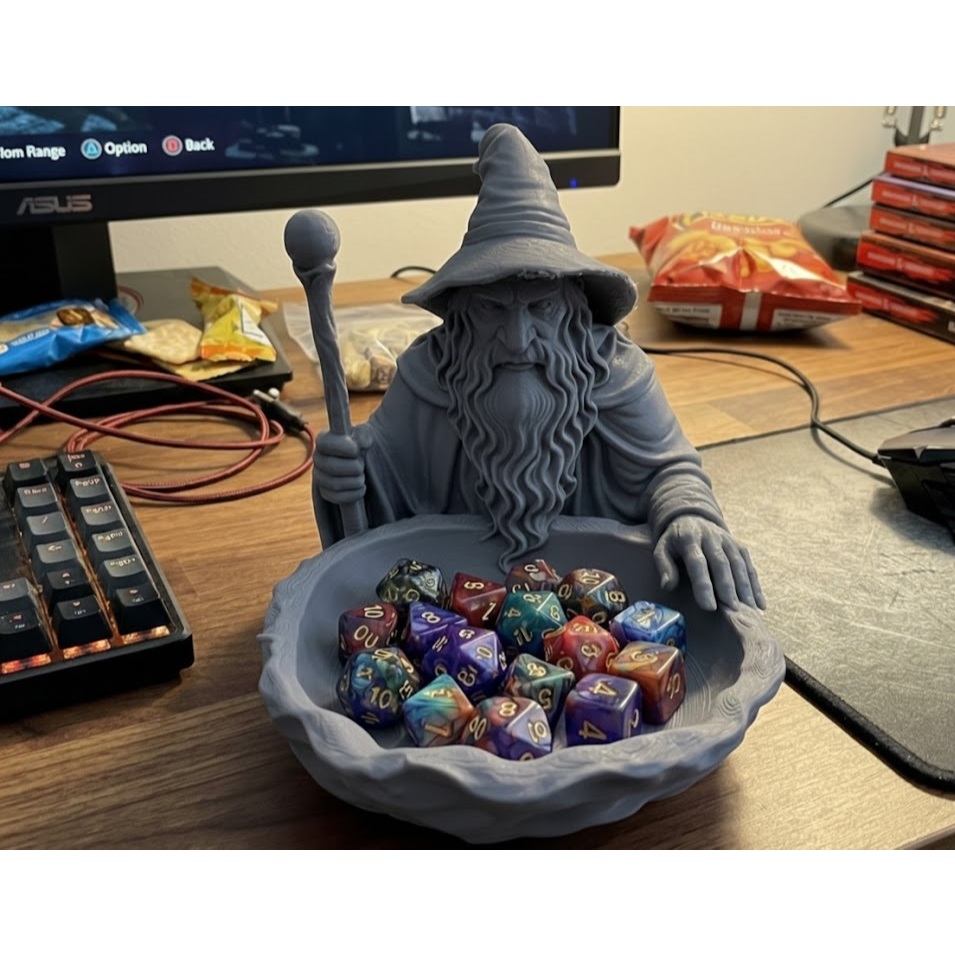 Porta-Dados Wizard’s Bowl – Organizador de Dados de Mesa
