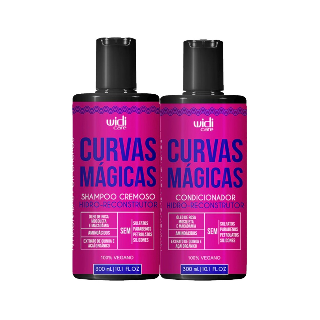 Kit Widi Care Curvas Mágicas - Shampoo 300ml + Condicionador 300ml