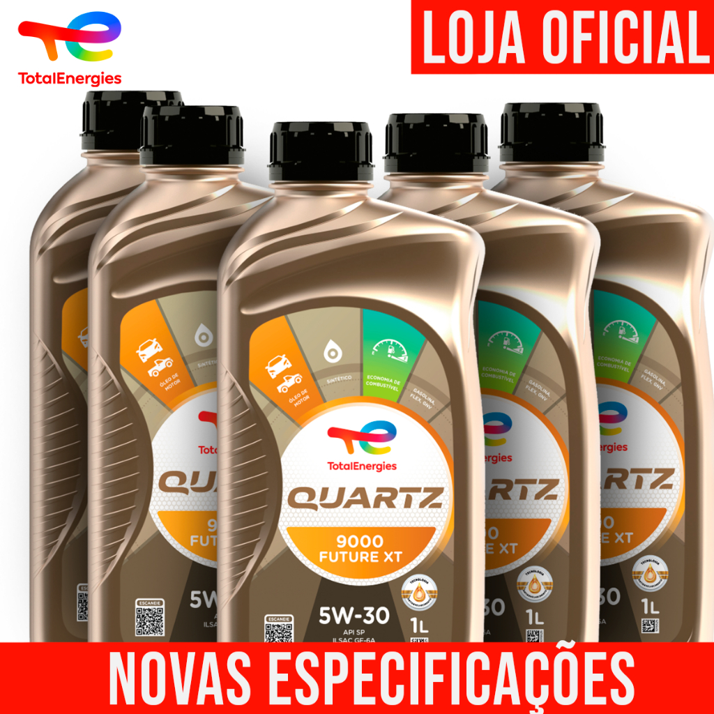 [NOVO] Kit 5x Óleo Sintético 5w30 Quartz 9000 Future XT API SQ
