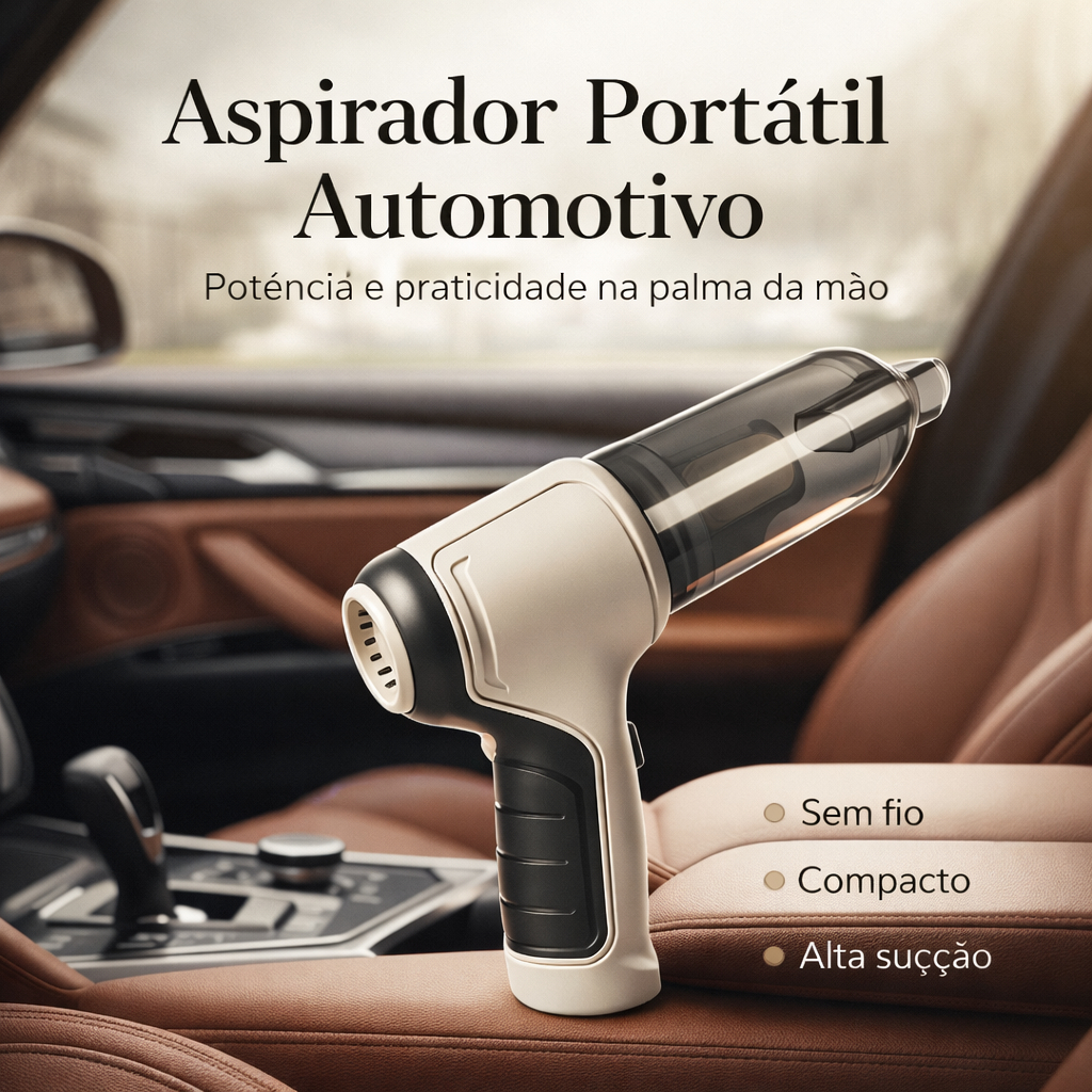Soprador Aspirador De Pó Portatil Usb Recarregável Cor Branco