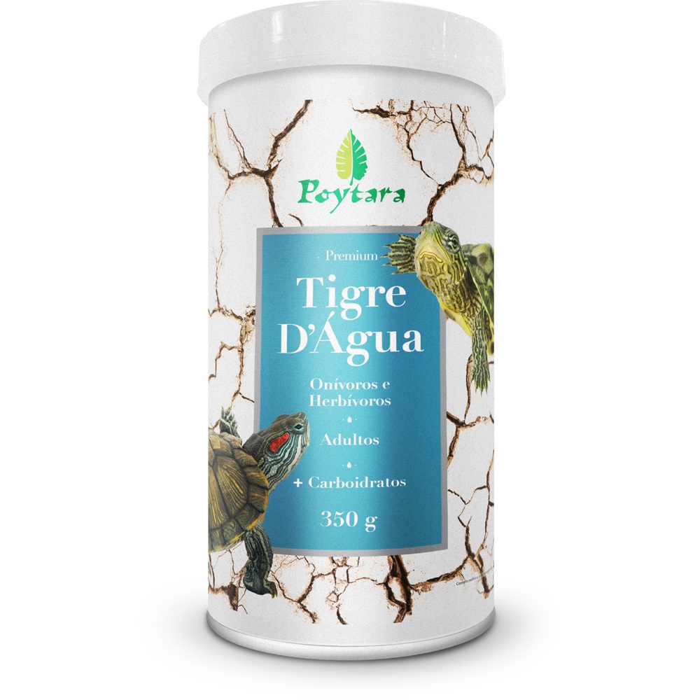Poytara Tigres D'água Tartaruga 350g Adultos