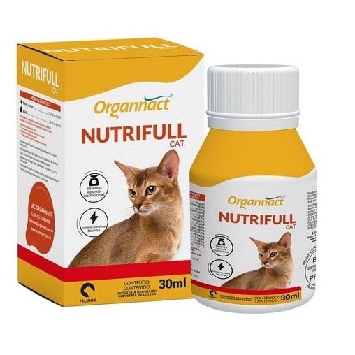 Nutrifull Cat Organnact 30ml – Suplemento Completo com Taurina, Ômegas e Vitaminas para Gatos