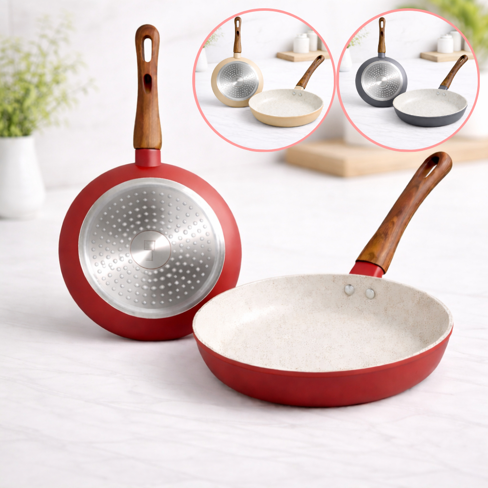 Frigideira Indução Antiaderente Cerâmica Cabo Térmico 28cm Fácil de lavar em Oferta na Shopee