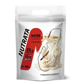 Nutrata W100 Whey Concentrado Todos Sabores 900g Refil em Oferta na Shopee