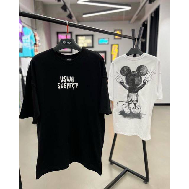 CCamiseta Oversized Mouseeh Street Art Aftersoul Unissex Plus Size P ao G6 100% Algodão