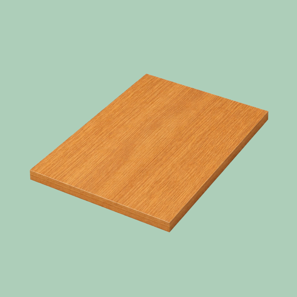 Chapa MDF Freijo 15mm 60x60 bordas fitadas prateleira tampo painel nicho móveis placa resistente