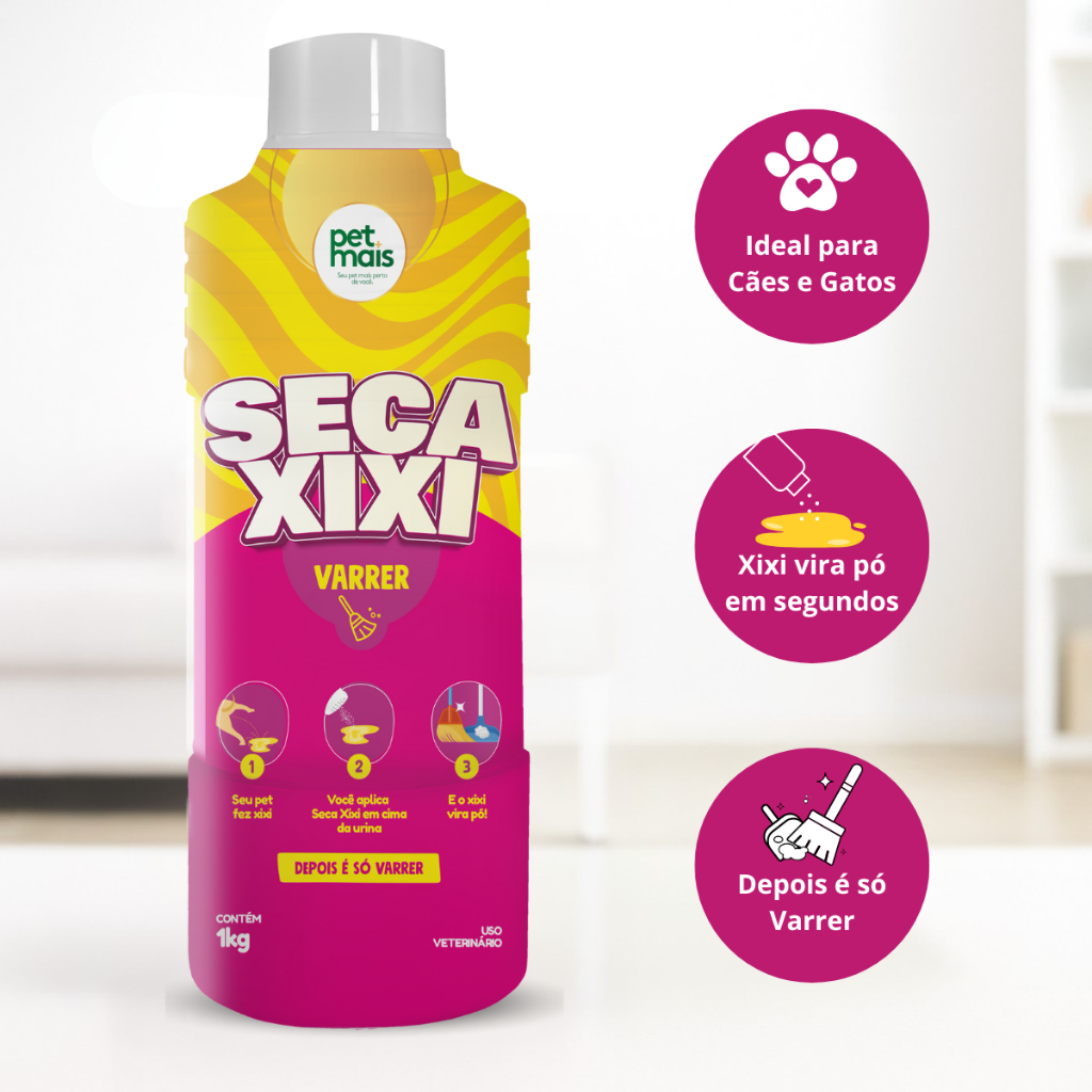 Seca Xixi Limpeza de Casa 1kg Neutralizador De Odores Embalagem Econômica