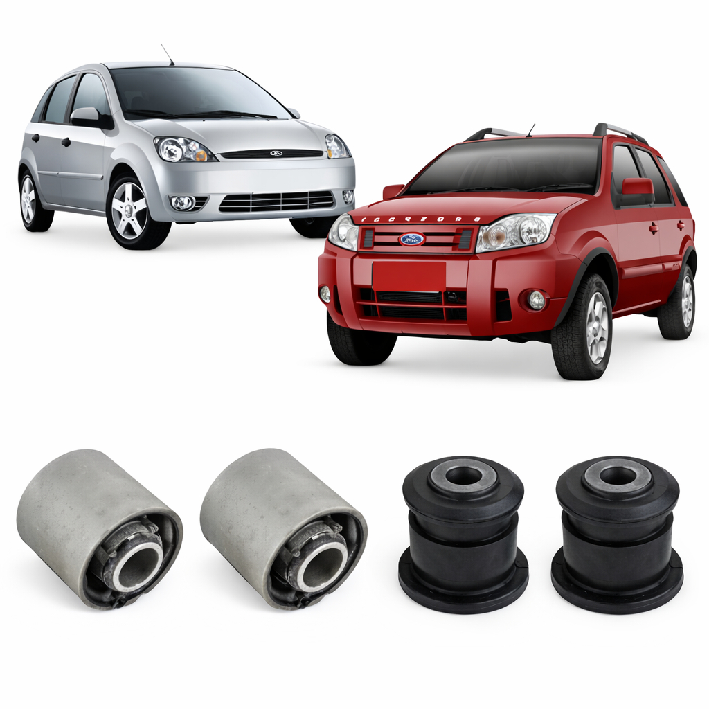 Kit Bucha Balança Bandeja Ford Ecosport Fiesta Ká 2005 2006 2007 2008 2009 2010 2011