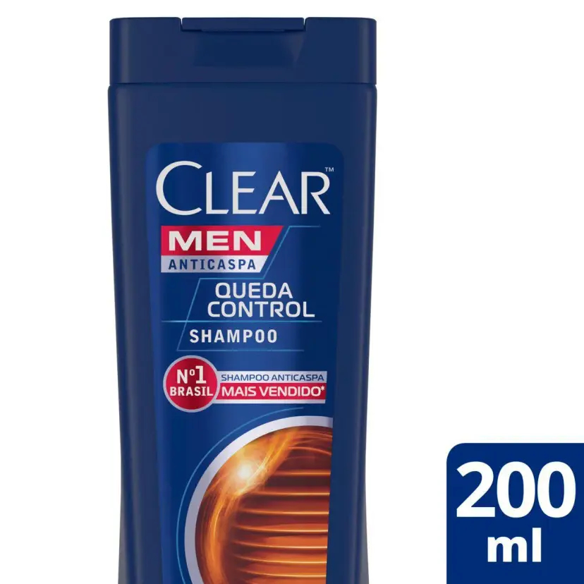 Clear shampoo anticaspa queda control masculino 200ml Clear shampoo anticaspa queda control masculino 200ml Clear shampo