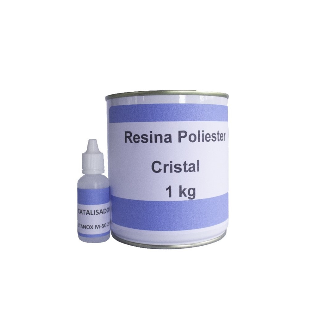 Resina Poliéster Cristal 1 Kg com Catalizador em Oferta na Shopee