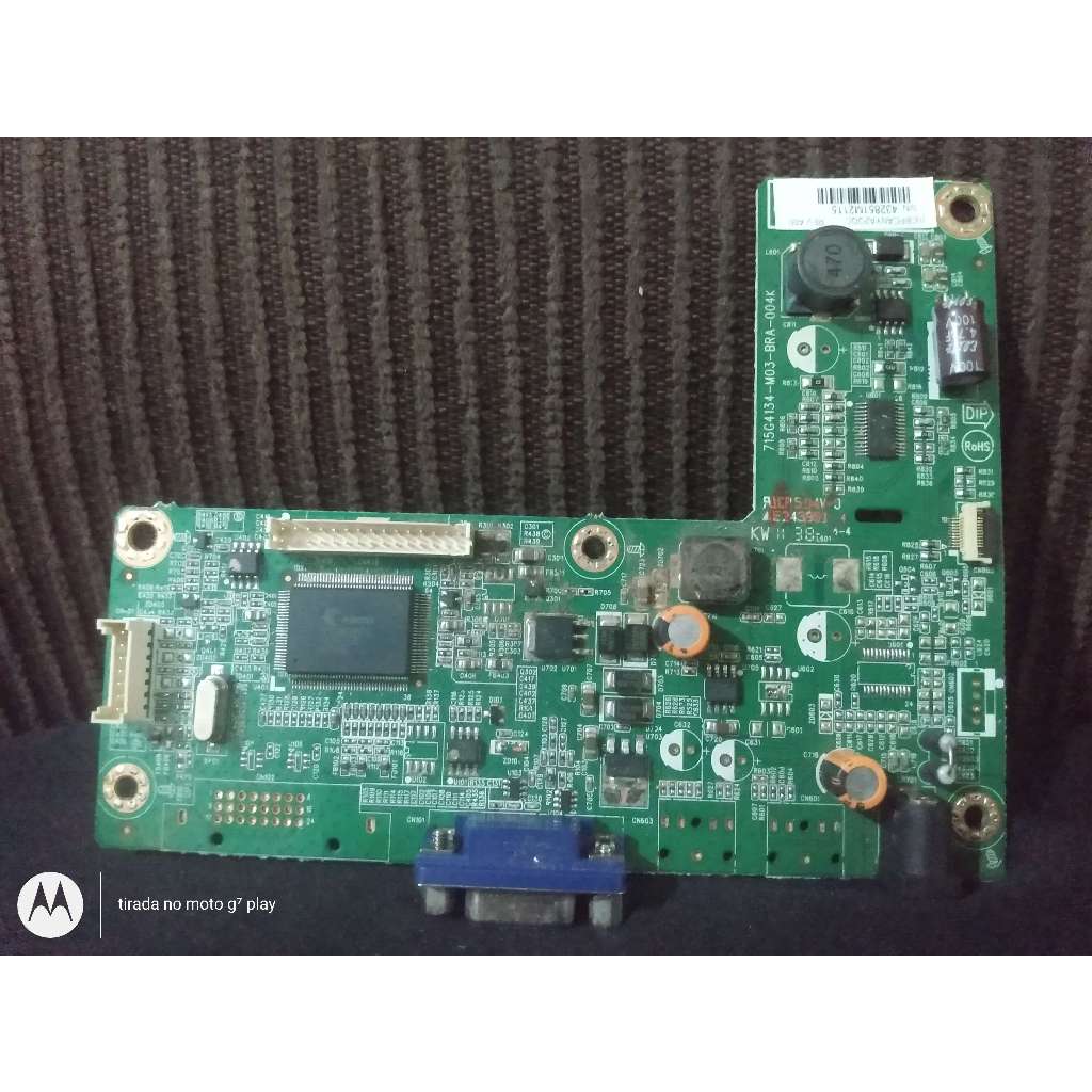 placa principal monitor 19" polegada AOC e943fwsk usado bom estado