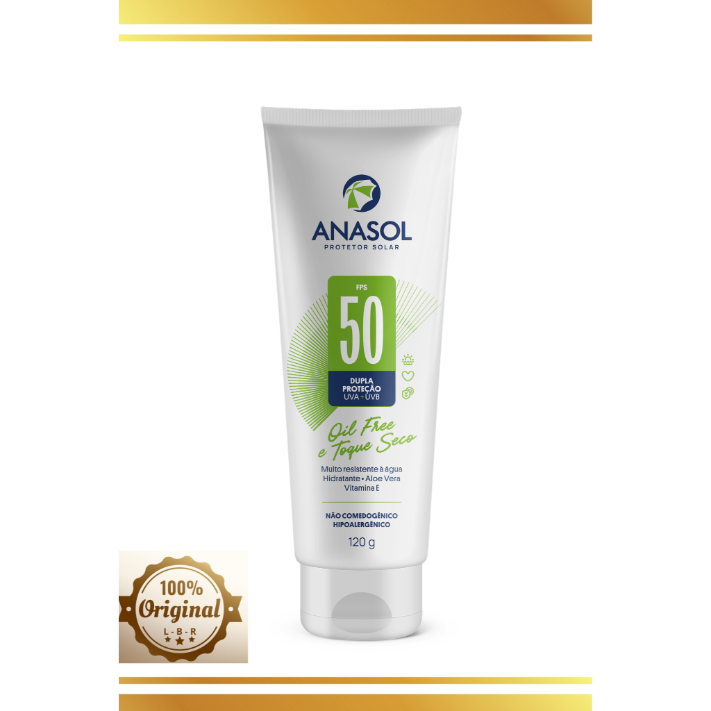 ANASOL PROTETOR SOLAR FPS 50 - LOCAO - 120 G