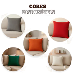 kit de 2 a 10 capas de almofada LISA Suede nas medidas 40x40cm com ziper