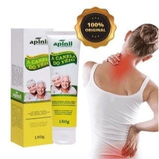 kit 06 Pomadas Massageadora Canela De Véio 150g Apinil
