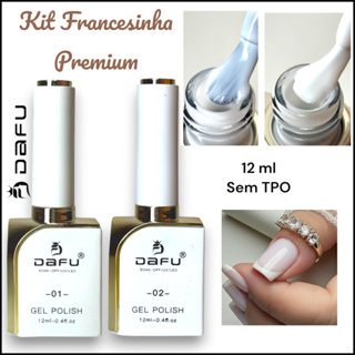 Kit Francesinha sem TPO e Hemma - Esmalte em Gel - 12 ml cada - Dafu - Secagem UV/LED em Oferta na Shopee