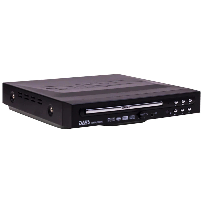 DVD Player Days DYD-2500LK Bivolt com Entrada para Microfone e Karaokê