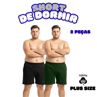 Kit 2 Cuecas Samba Canção Plus Size Masculina Algodão Leve Confortável Qualidade Premium