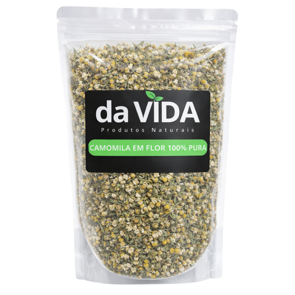 Chá de Camomila Flor 100% Pura (100g, 250g e 500g) da VIDA em Oferta na Shopee