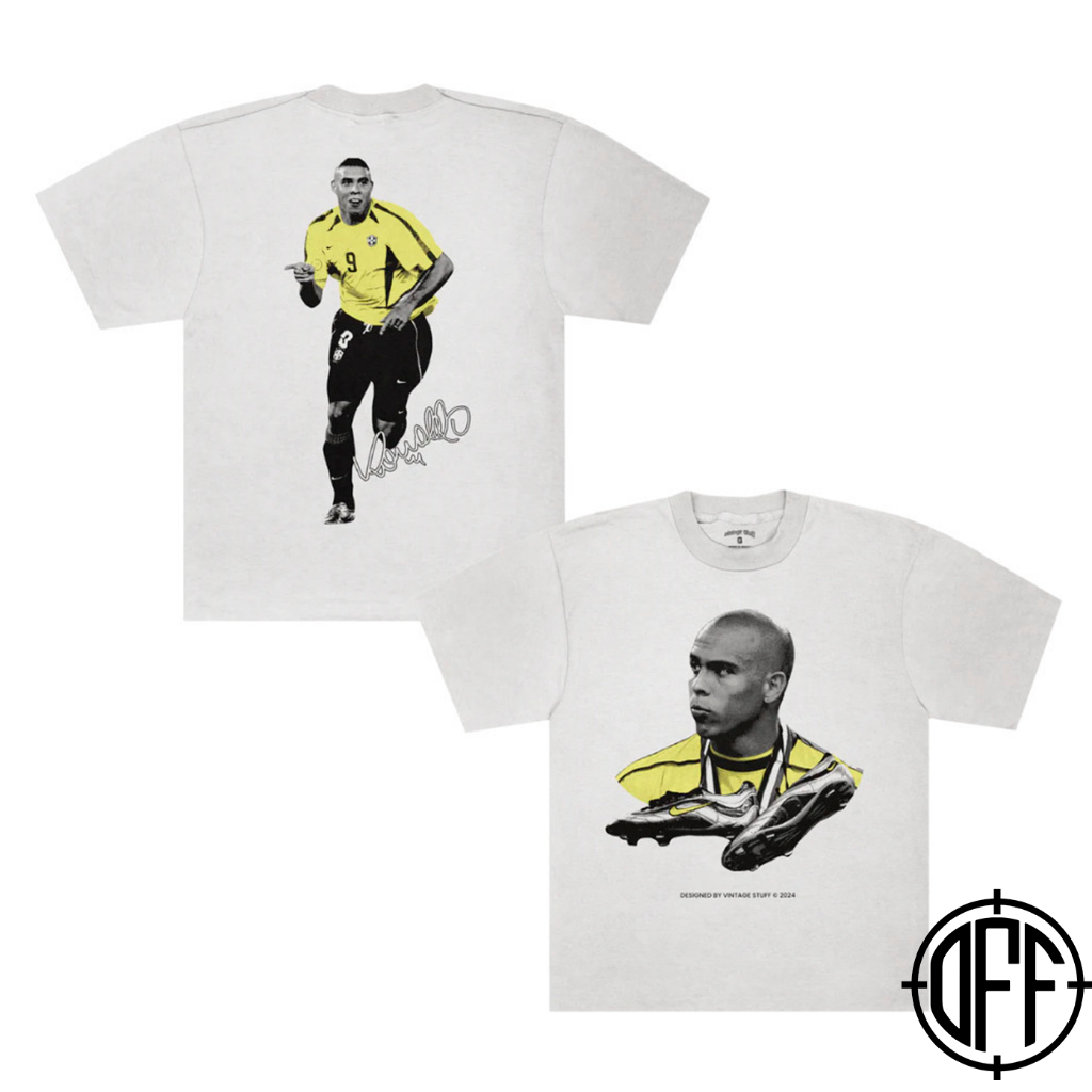 Camiseta Oversized ou Básica R9 Fenômeno Copa do Mundo 2026 Brasil Seleção Brasileira Ronaldo Nazário StreetWear
