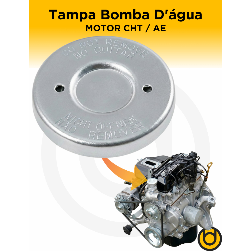 Tampa Bomba D'água Motor CHT AE VW Gol Voyage Parati Logus Pointer Ford Corcel Escort Verona Pampa