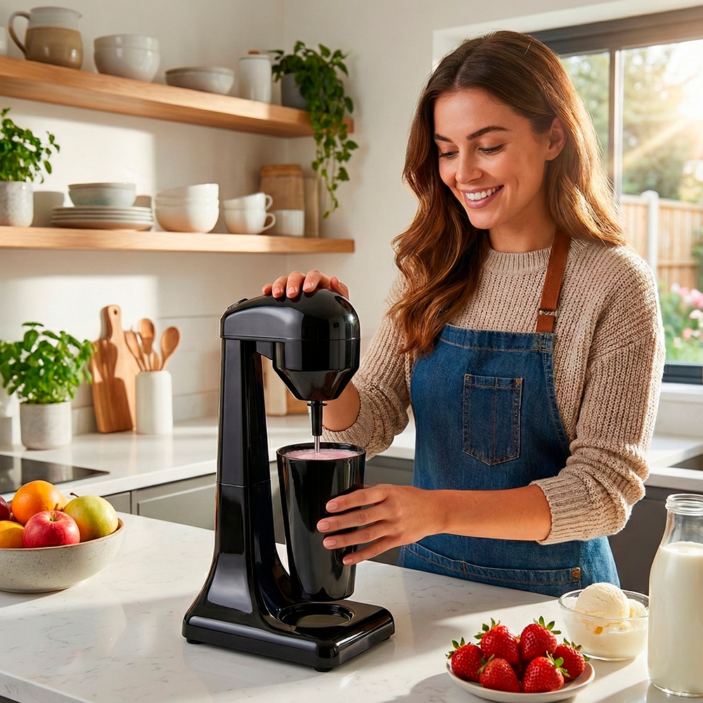 Mixer Misturador Hoping Milkshake Maker Café Cappuccino - 110V em Oferta na Shopee