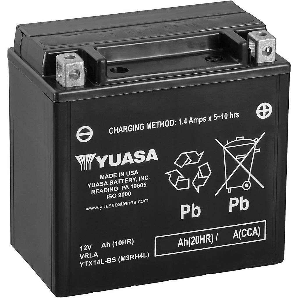 Bateria Yuasa YTX14L-BS Harley XL XLH 883 XR 1200X Sportster