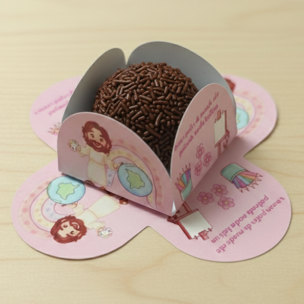 Forminha de Doce O maior pintor do mundo para Festa Infantil – Decoração de Aniversário –Forminha Brigadeiro Personaliza