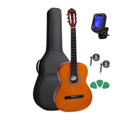 Kit Violão Giannini N-14 N + Capa + Afinador + Palhetas