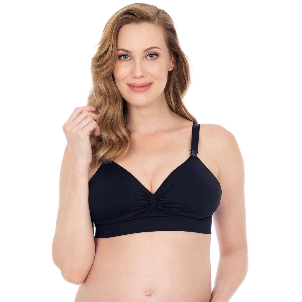 Sutiã Amamentação Com Bojo Suave E Fecho Click Frontal Sem Costuras Laterais Facilidade Ao Amamentar em Oferta na Shopee