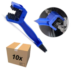 KIT ESCOVA ESCOVINHA LIMPA LIMPEZA CORRENTE TRANSMISSAO MOTO BIKE SHIVER ATACADO 10 UNIDADES