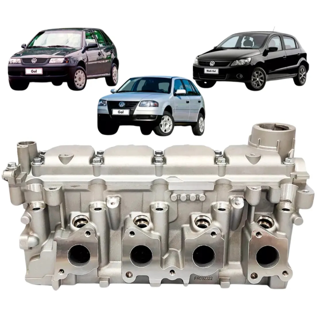 Cabeçote EA111 Power 1.0 8V Gol G4 G5 G6 Fox Voyage 2006 2007 2008 2009 2010 2011 2012 2013 a 2016