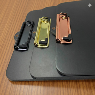 Prancheta Black Preta A4/ Oficio C/ Prendedor - Executiva em Oferta na Shopee