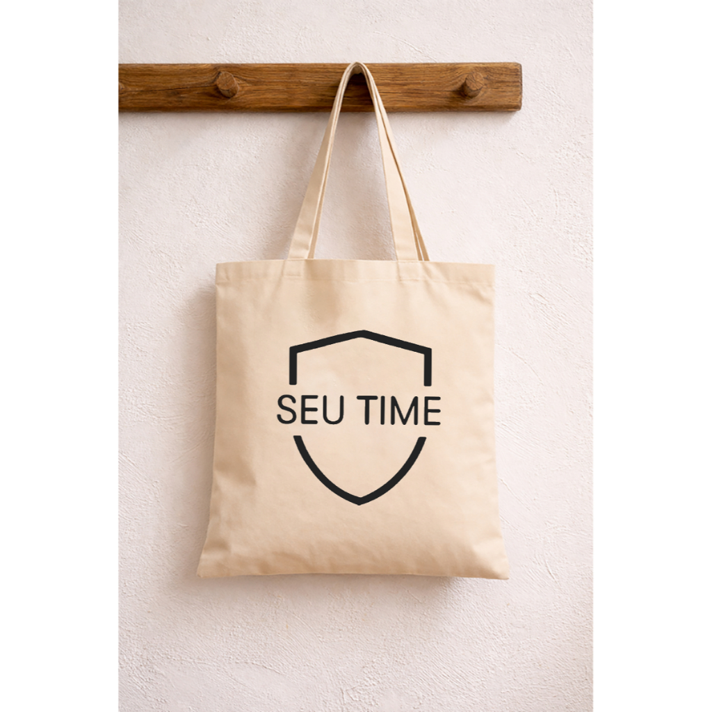 Ecobag Algodão Cru 38x40 Personalizável Seu Time Produzimos Qualquer Time Bolsa Ecológica