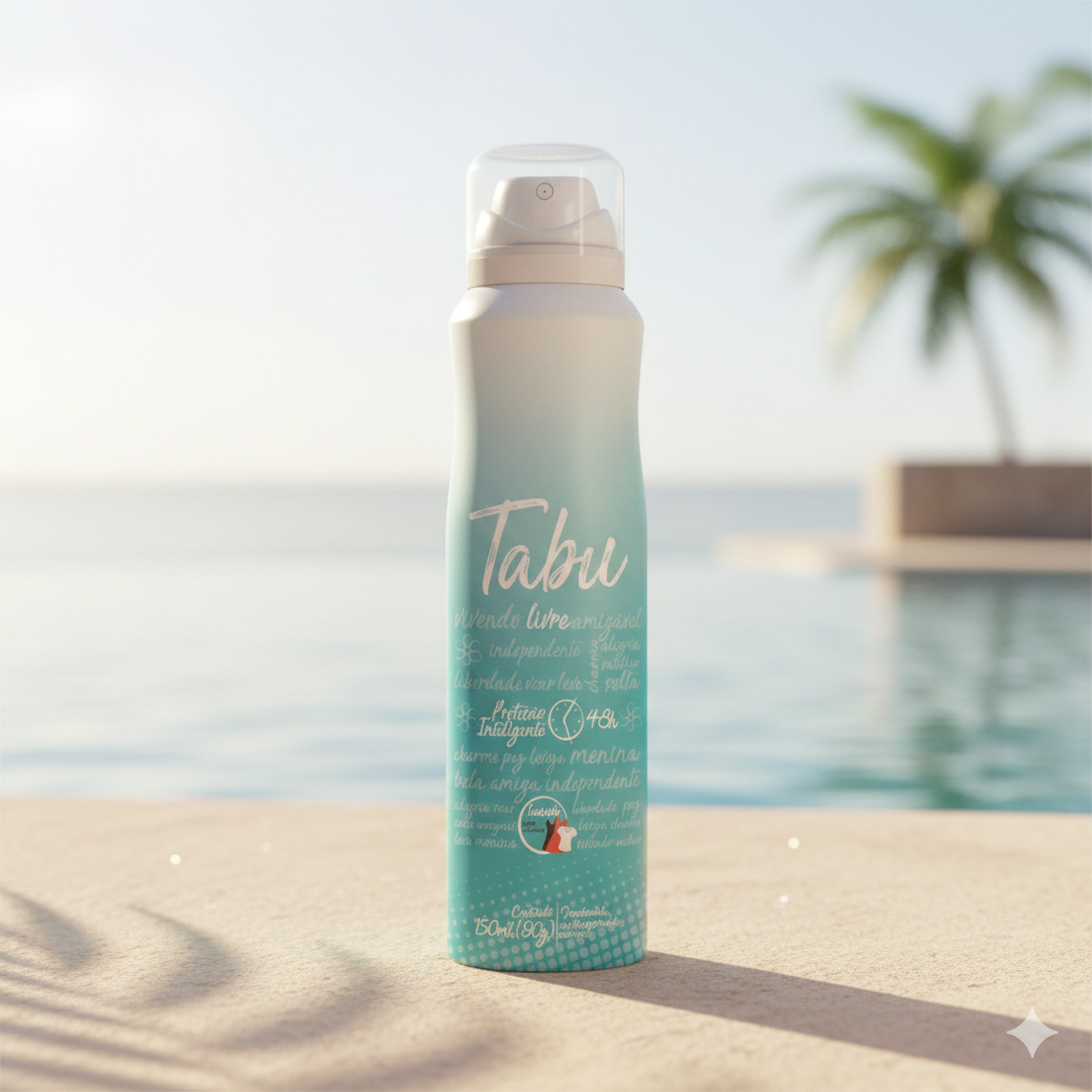 Desodorante Aerosol Antitranspirante Tabu Livre 150Ml em Oferta na Shopee