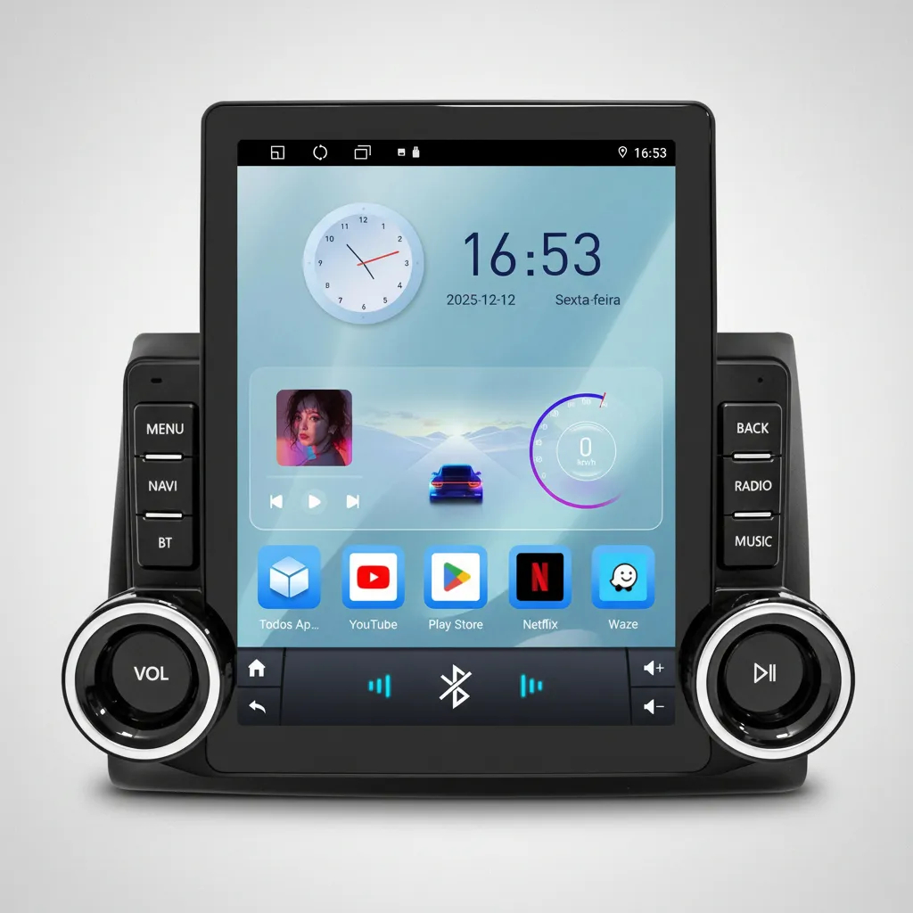 Multimidia Tesla 9.7p Fiat Stilo Android Carplay 4GB/64GB Decacore