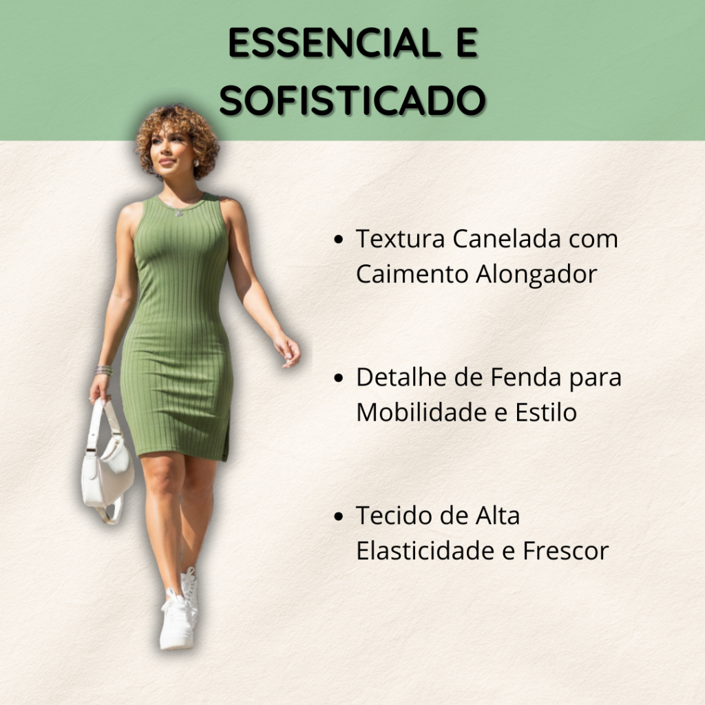 Vestido Feminino Canelado Longo Fenda Manga Longa Elegante Confortável Casual Chic Versátil Estilo