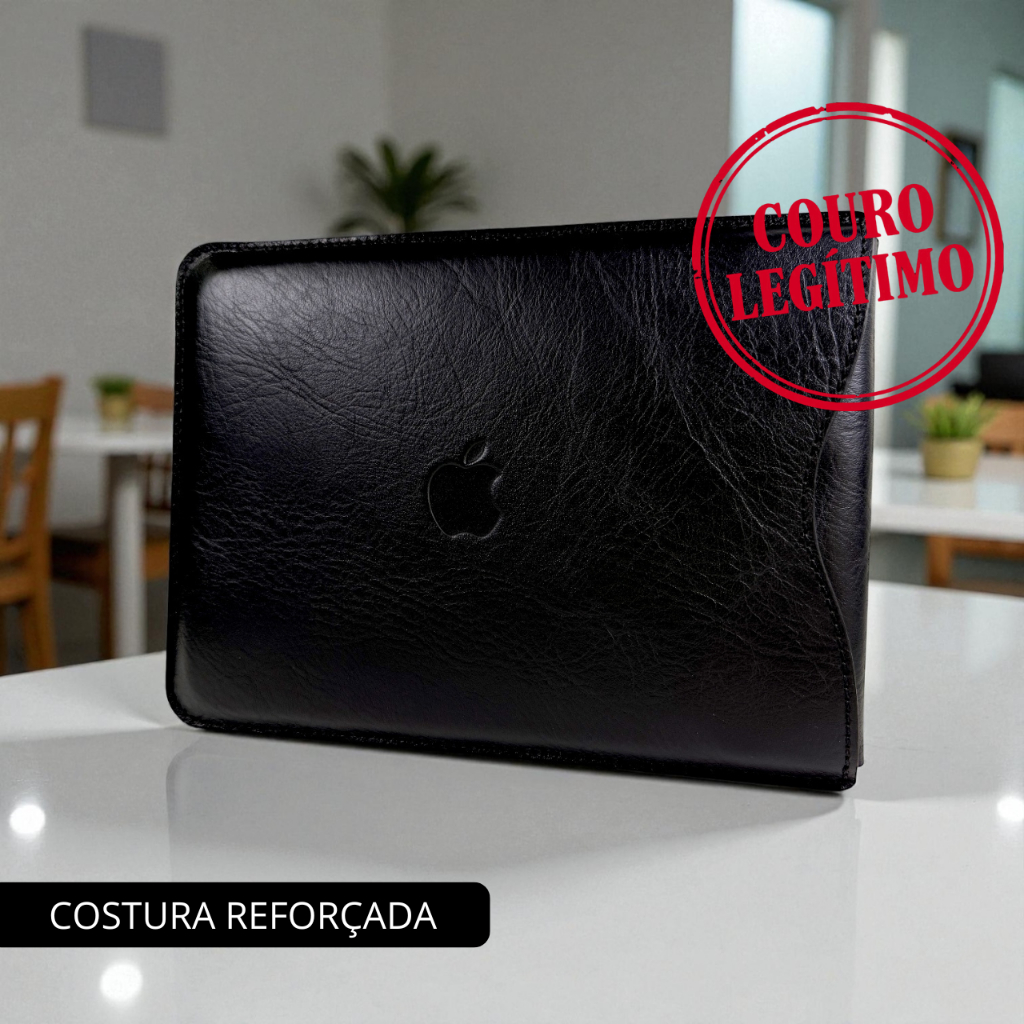 Capa Case Slim Macbook Air 13 Couro Legítimo Premium Week C/ Aba