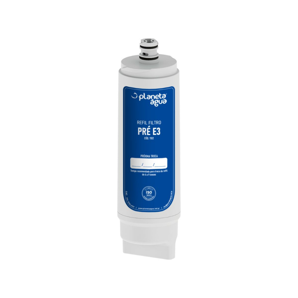 Refil Filtro Bebedouro E3 Pré 1102a Compatível Com IBBL PDF100, PDF300 e PFN 2000 Planeta Água