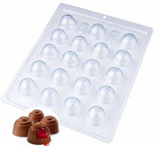 Forma Simples BomBom Cereja Caracol Código: 132 BWB Molde para Chocolate Páscoa em Oferta na Shopee