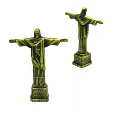 Cristo Redentor Miniatura Souvenir Rio De Janeiro De Metal