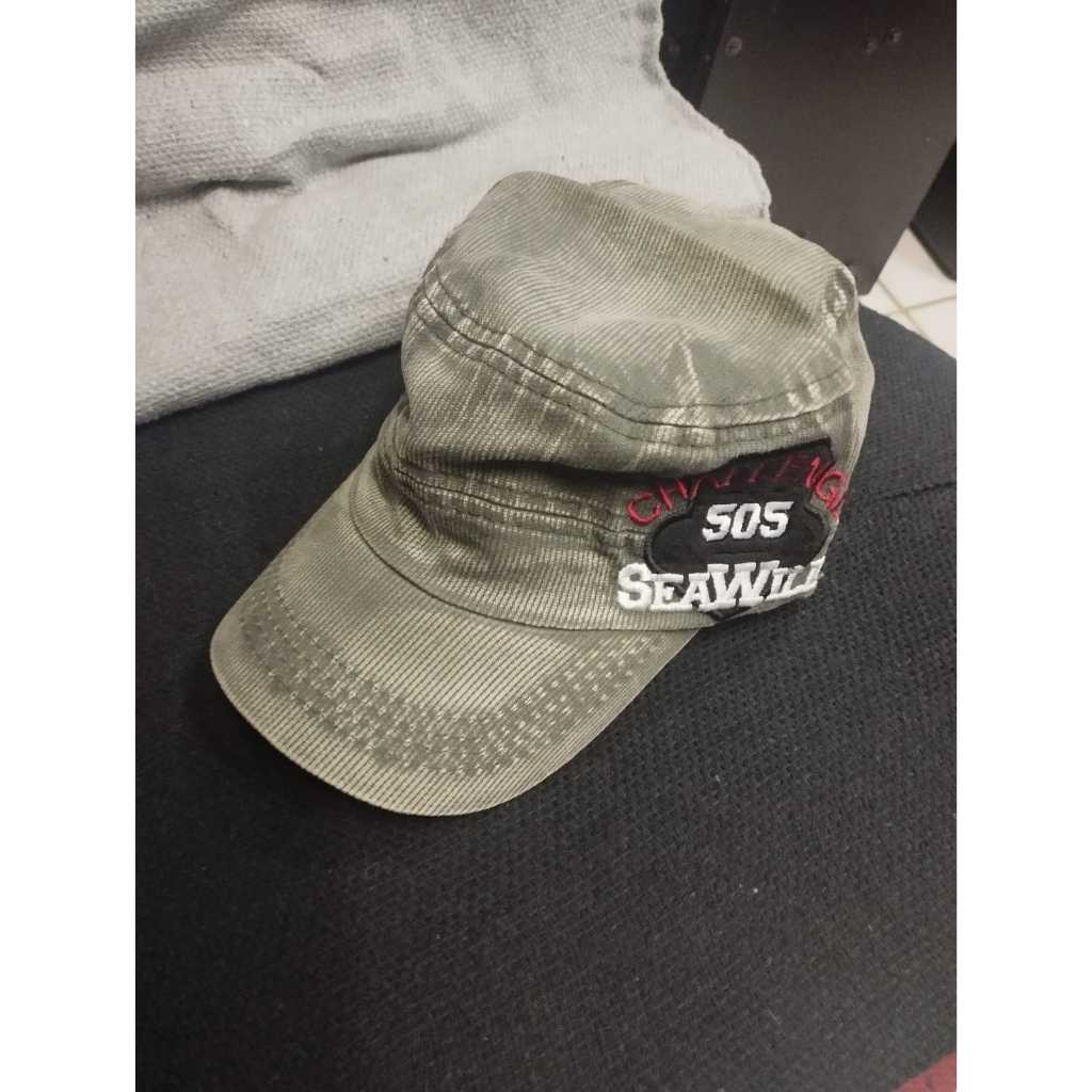 Boné esverdeado estilo militar/baseball ajustável